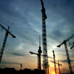 Construction at Dusk