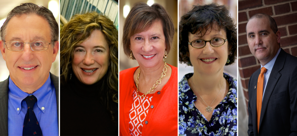 Dean Rivkin, Becky Jacobs, Val Vojdik, Joan Heminway, and Alex Long